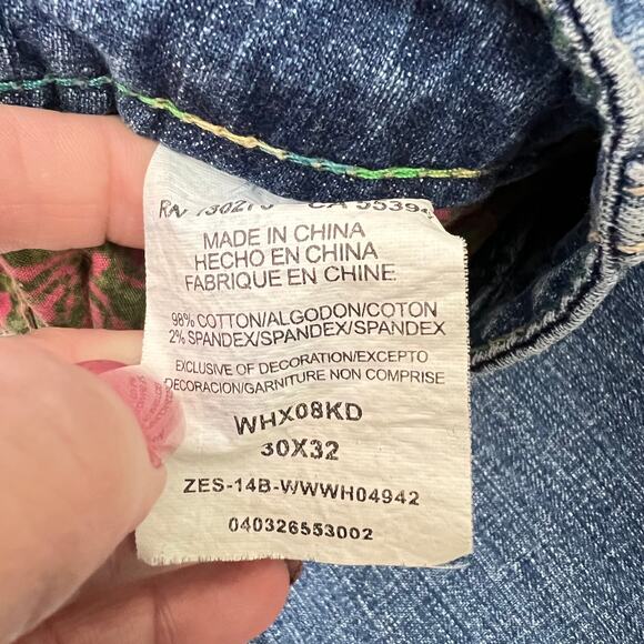 ROCK 47 by Wrangler Women’s Ultra Low Rise Jeans 30x32 Western Cowgirl Grunge - Picture 8 of 9